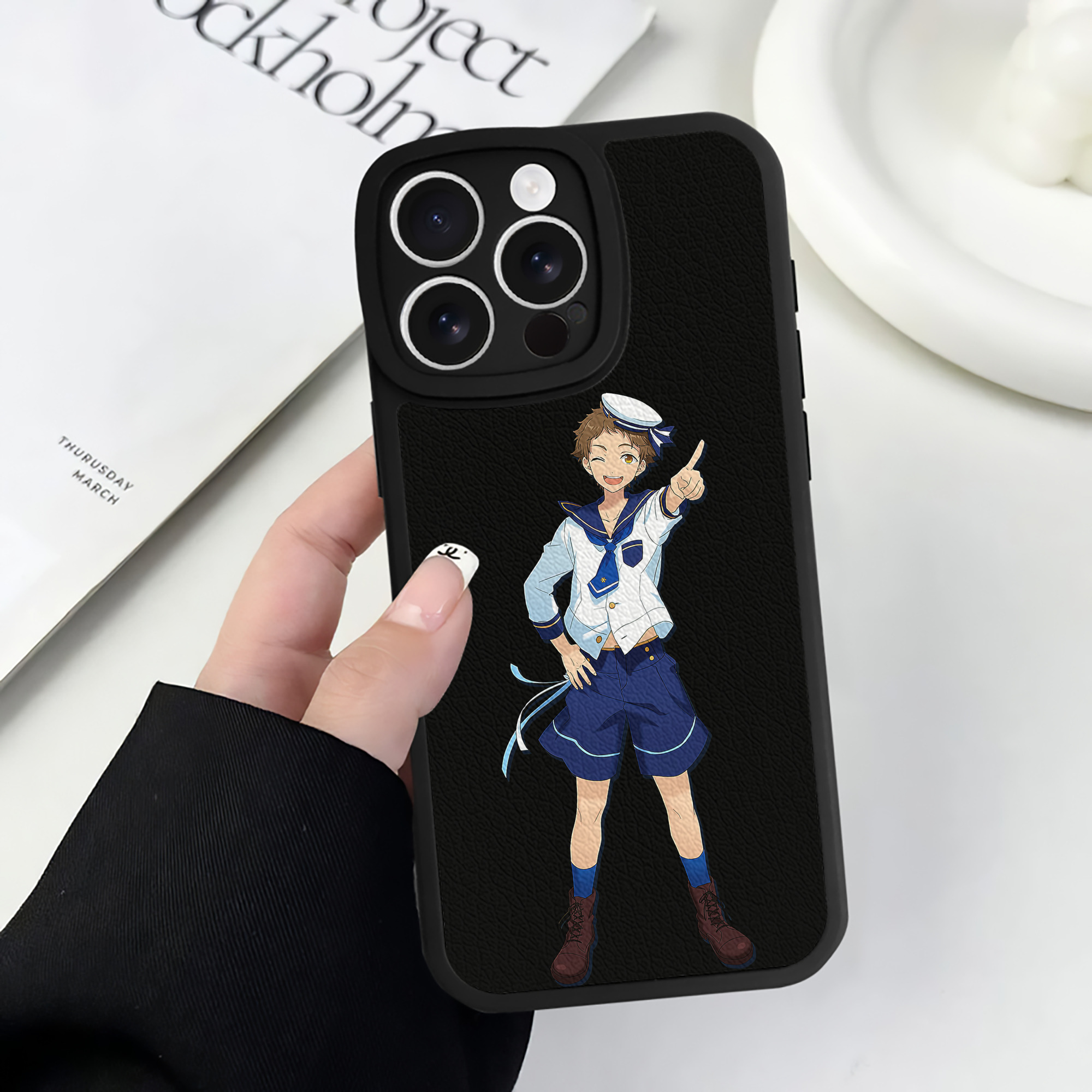 （画像用） あんさんぶるスターズ! Ensemble Stars 【iPhone 16シリーズ対応】シリコンスマホケース（レザー調） 材質：シリコン